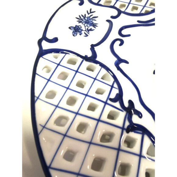 Beautiful Fenton OSAKA Plate Japanese 9" - Picture 10 of 13